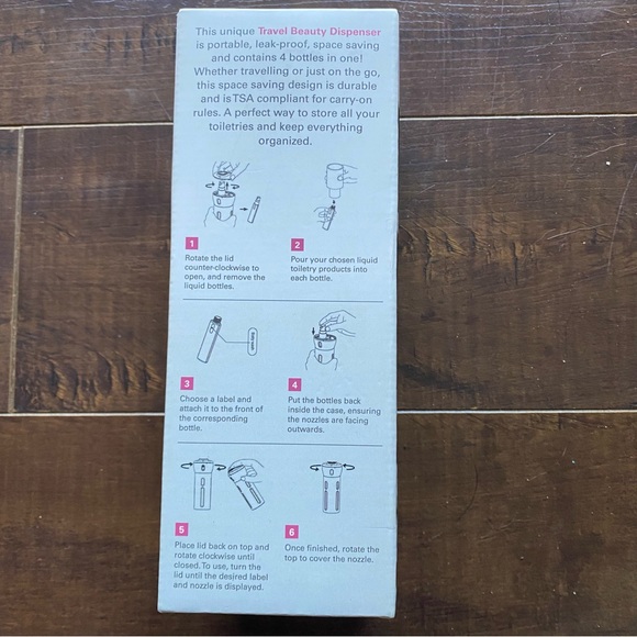 New 4-in-1 Beauty Travel Dispenser - Picture 4 of 4